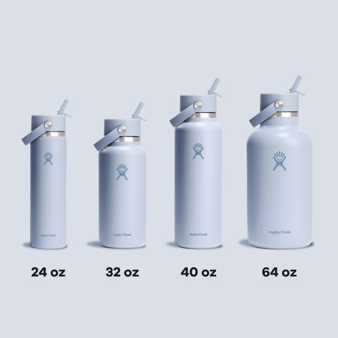 Hydro Flask color-matching Surf Blue lid maintains a cohesive, stylish hydration setup