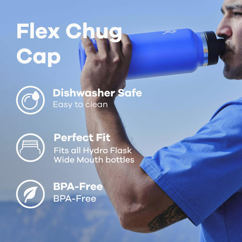 Hydro Flask cupholder-friendly design fits most cupholders on the go.
