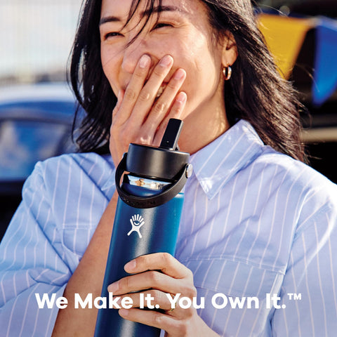 Hydro Flask dishwasher-safe lid and bottle for easy cleaning