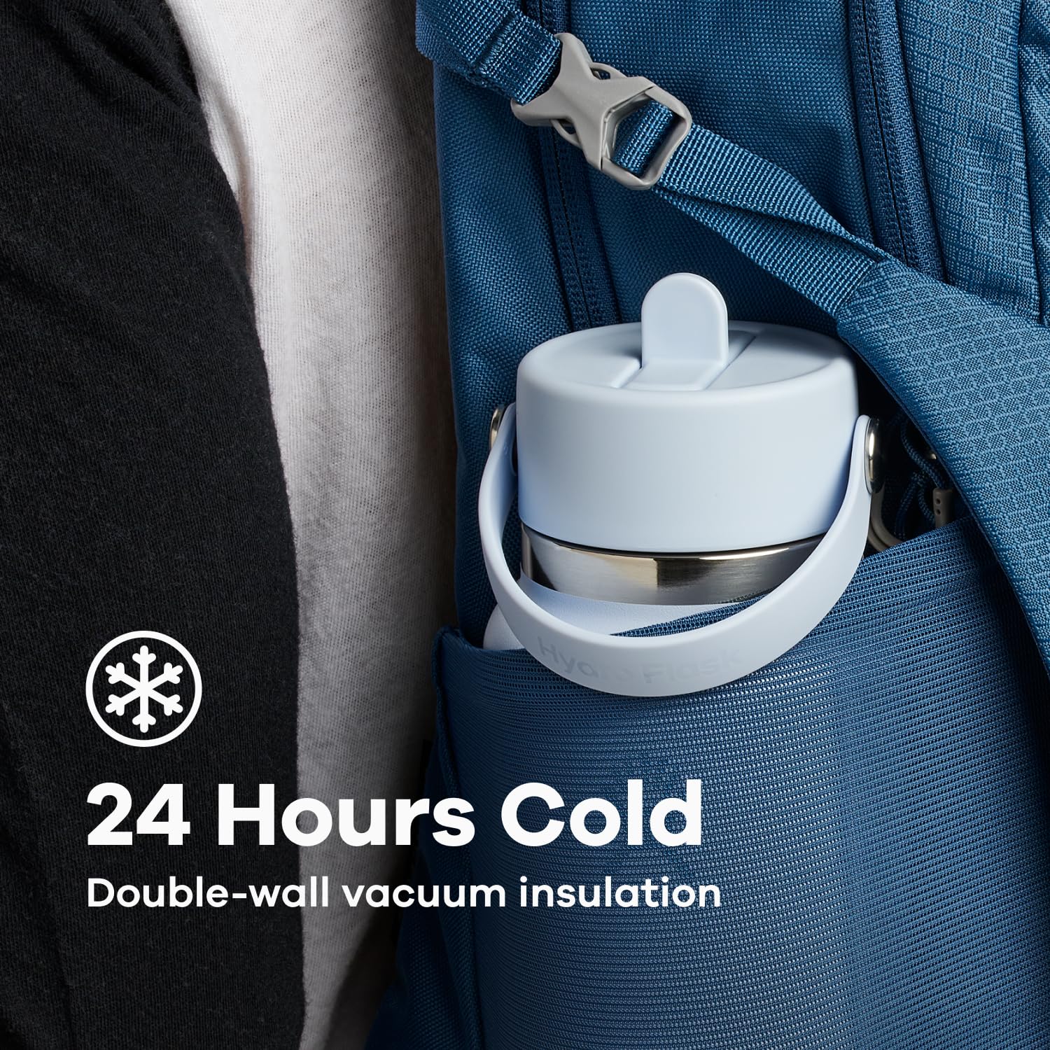 Hydro Flask dishwasher-safe bottle for easy cleaning after workouts.