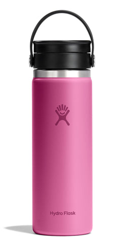 Hydro Flask Flex Sip Coffee Tumbler in Reef Pink with leakproof lid for hot drinks.