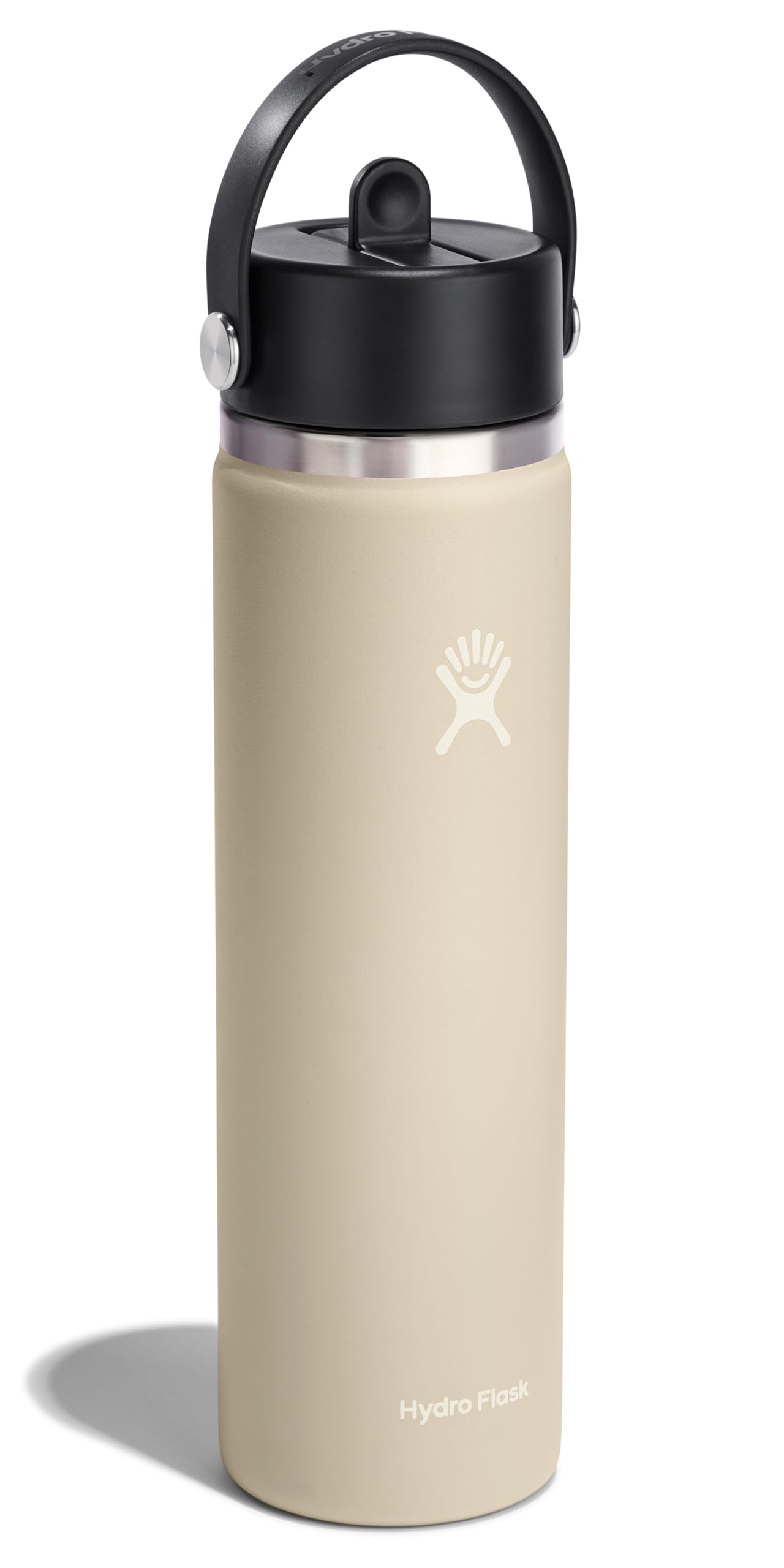 Hydro Flask flex straw cap close-up showing leakproof design