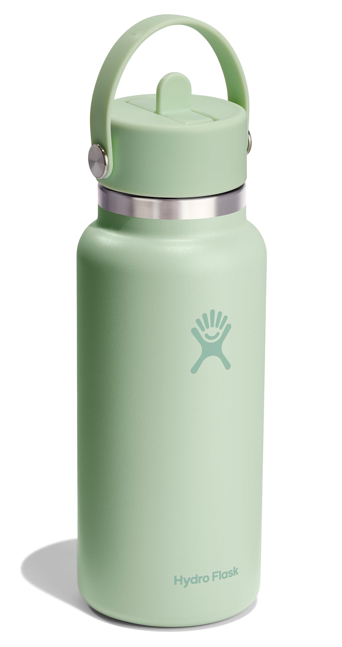 Hydro Flask Flex Straw Cap shown closed for leakproof portability.