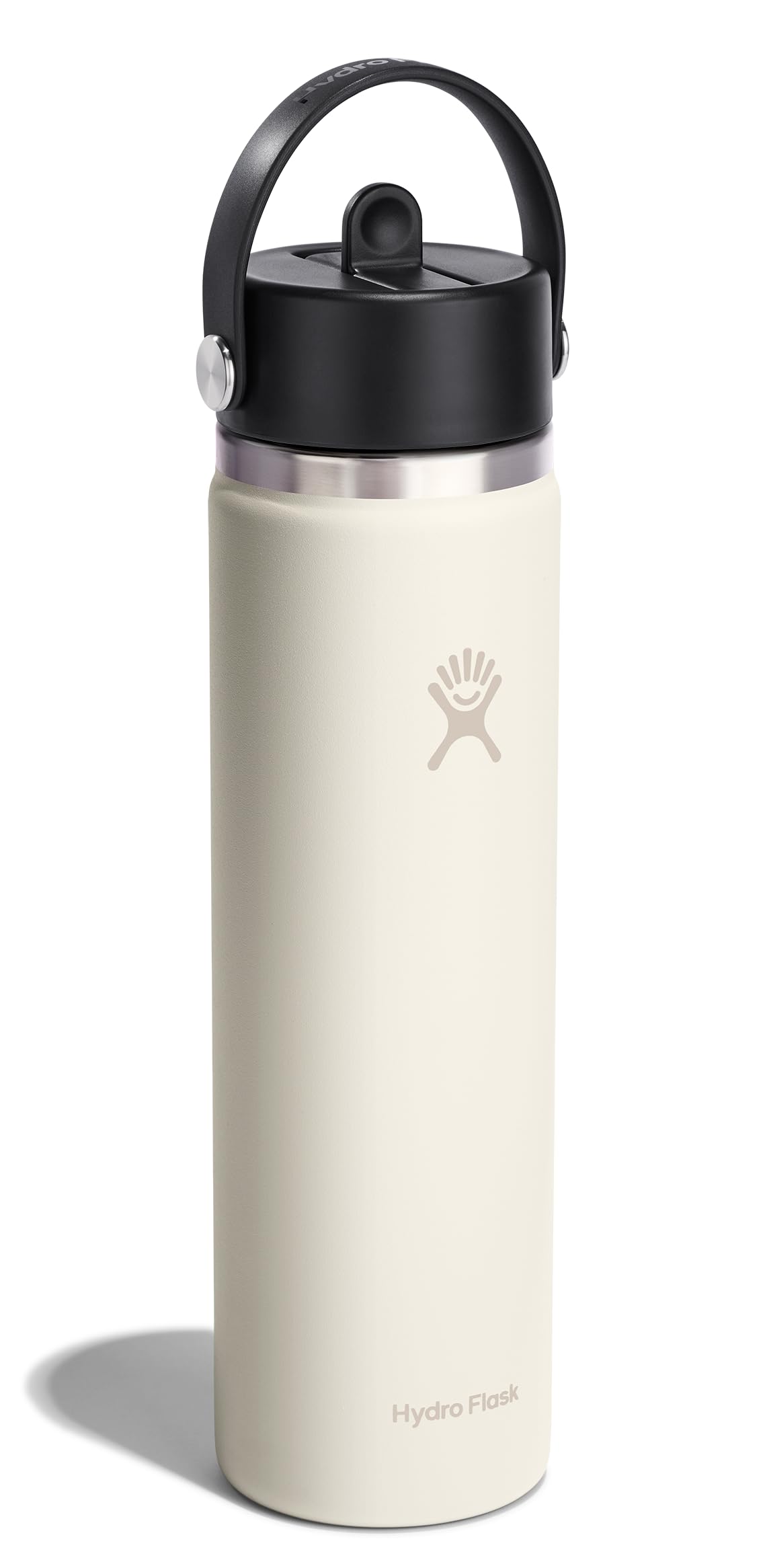 Hydro Flask Flex Straw Cap closed, leakproof for bag-friendly hydration.