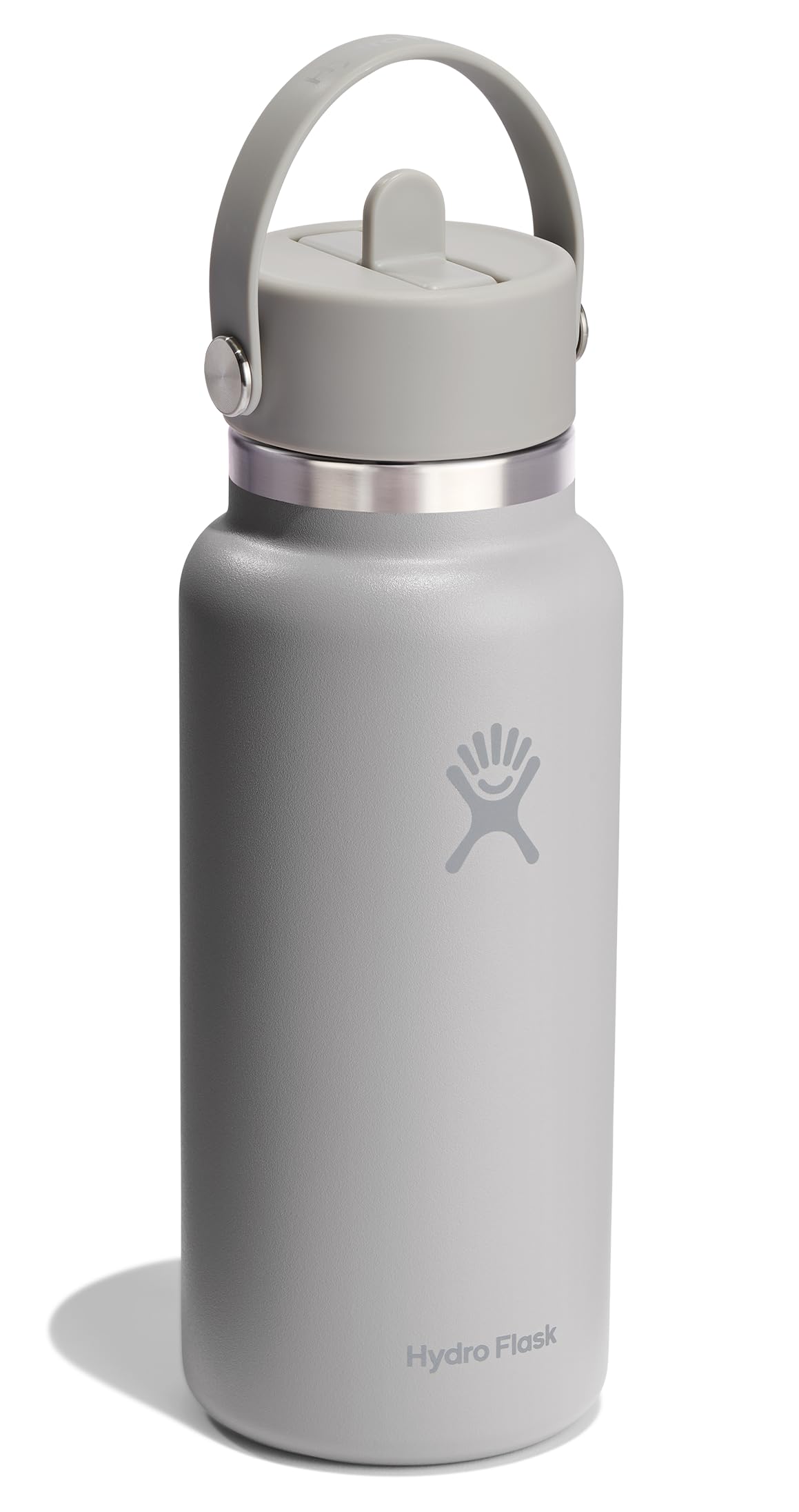 Hydro Flask flex straw cap closeup showing leakproof closure during travel