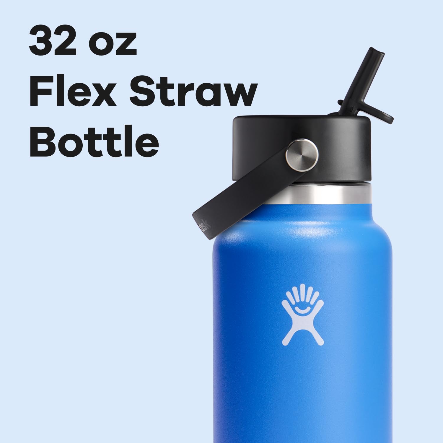 Hydro Flask Flex Straw Cap close-up showing secure seal and leakproof performance.
