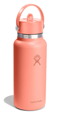 Hydro Flask Flex Straw Cap in Sunglow stays leakproof when closed for travel