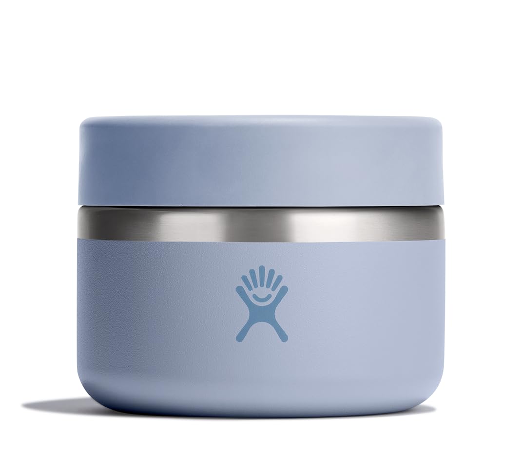 Hydro Flask food jar 12oz Surf Blue keeps lunches fresh and portable for hot or cold meals.