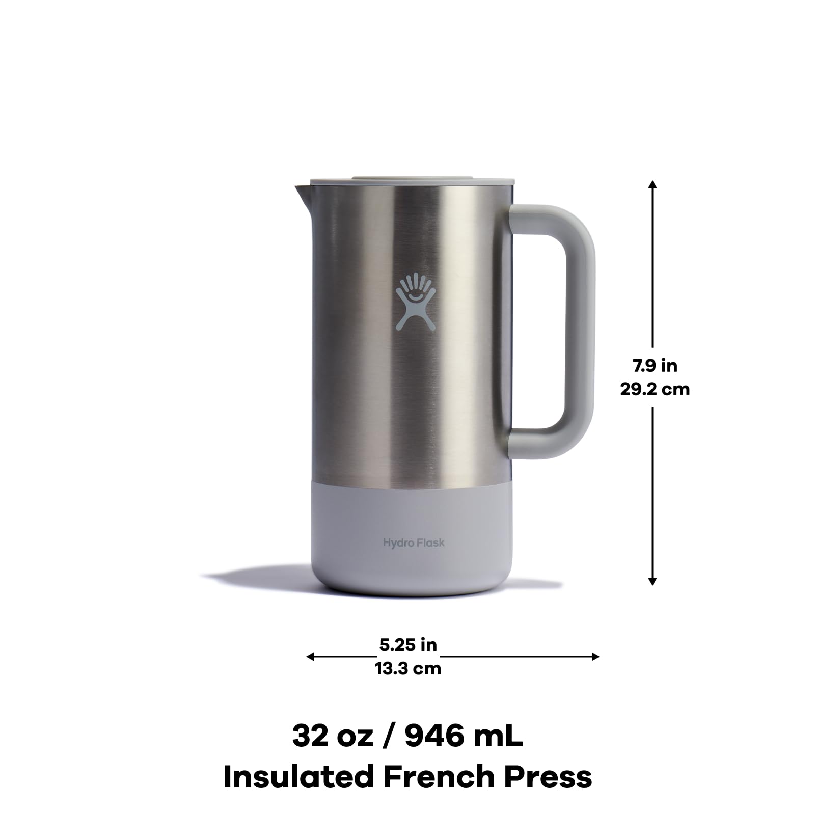 Hydro Flask French Press Birch brewing in morning routine