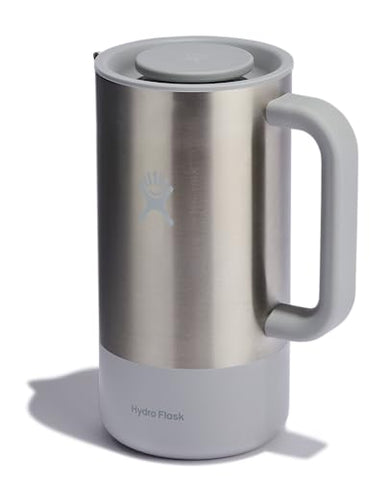 Hydro Flask French Press Birch mesh filter captures fine grounds