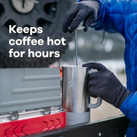 Hydro Flask French Press Birch TempShield insulation keeps brew warm