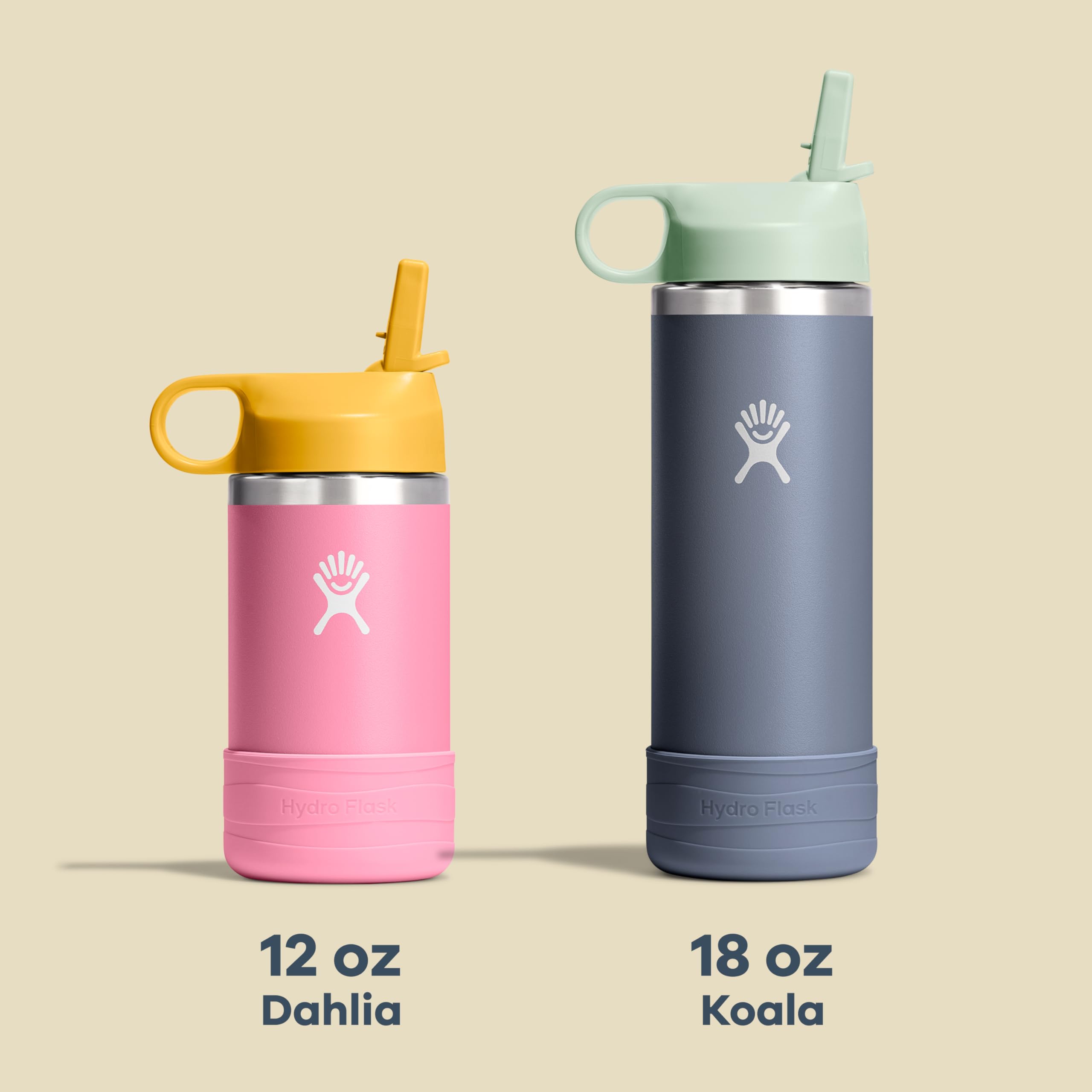 Hydro Flask Kids Koala Gray school-adventure ready for transport