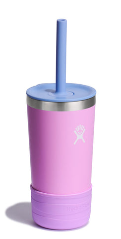 Hydro Flask leak-resistant press-in lid with soft straw enables easy sipping at school