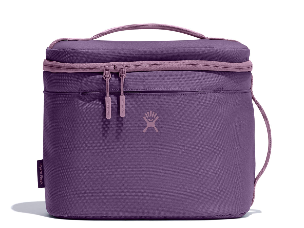 Hydro Flask lunch bag exterior in Beachplum Purple for everyday carry