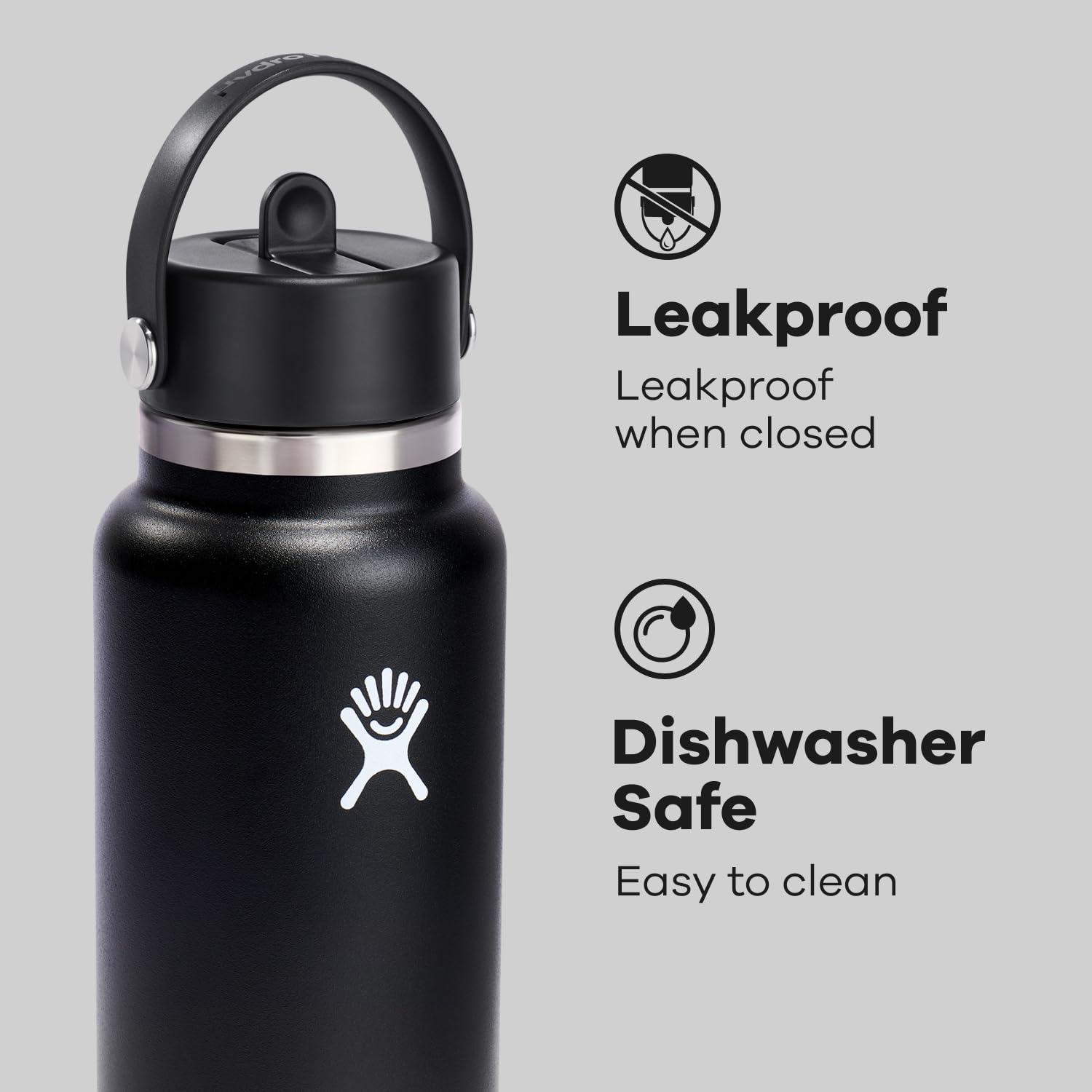 Hydro Flask pro-grade stainless steel for pure taste with no flavor transfer.