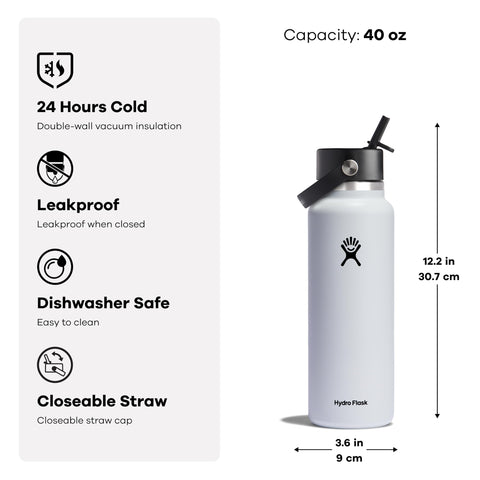 Hydro Flask pro-grade stainless steel preserves pure taste and freshness
