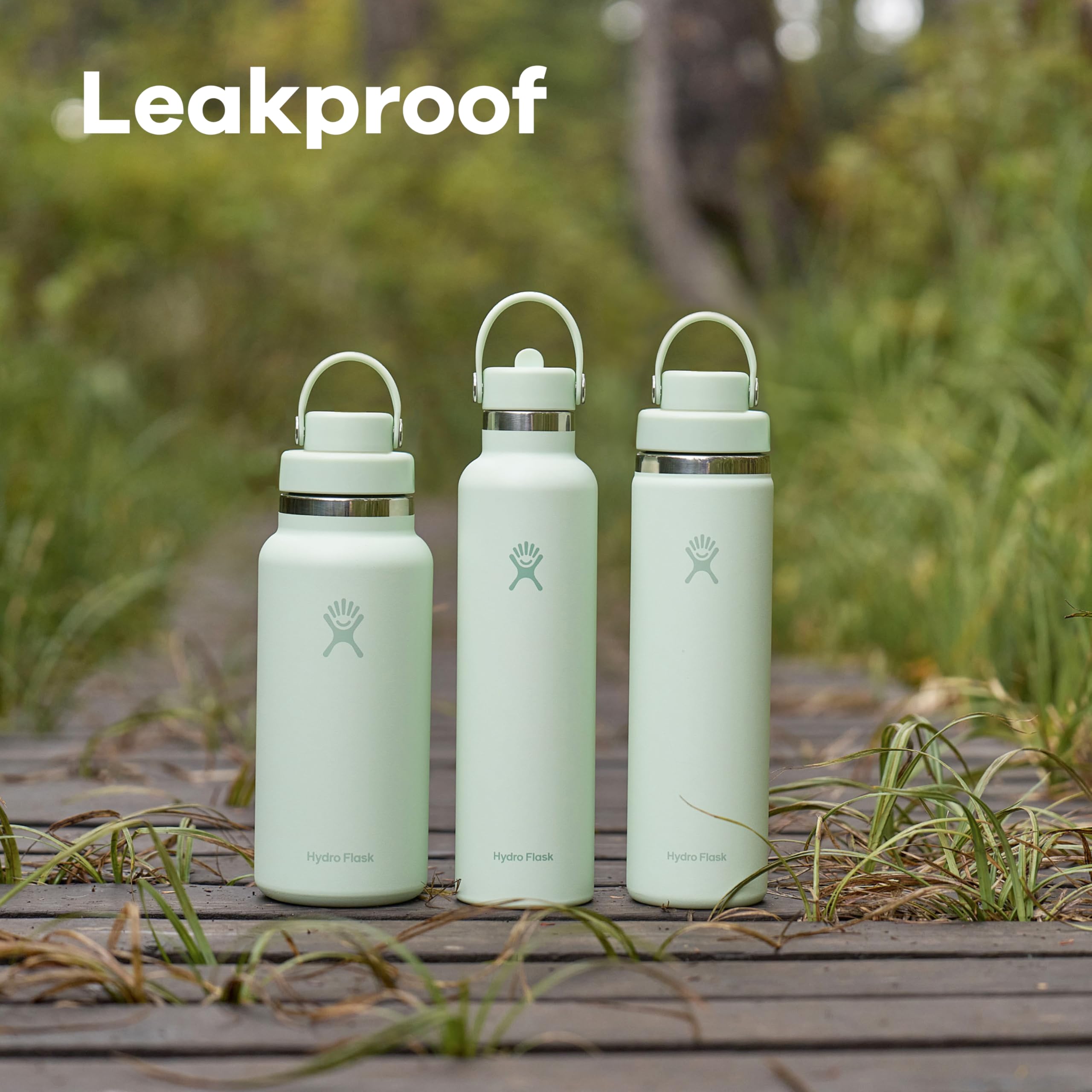 Hydro Flask pure-taste stainless steel keeps hydration flavor-neutral.