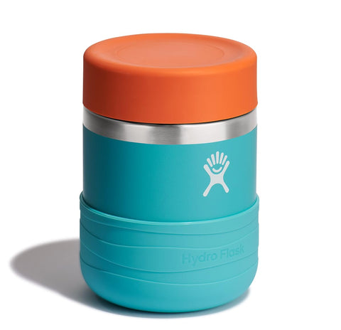 Hydro Flask Seaspray Blue 12oz food jar with grippy lid for kids.