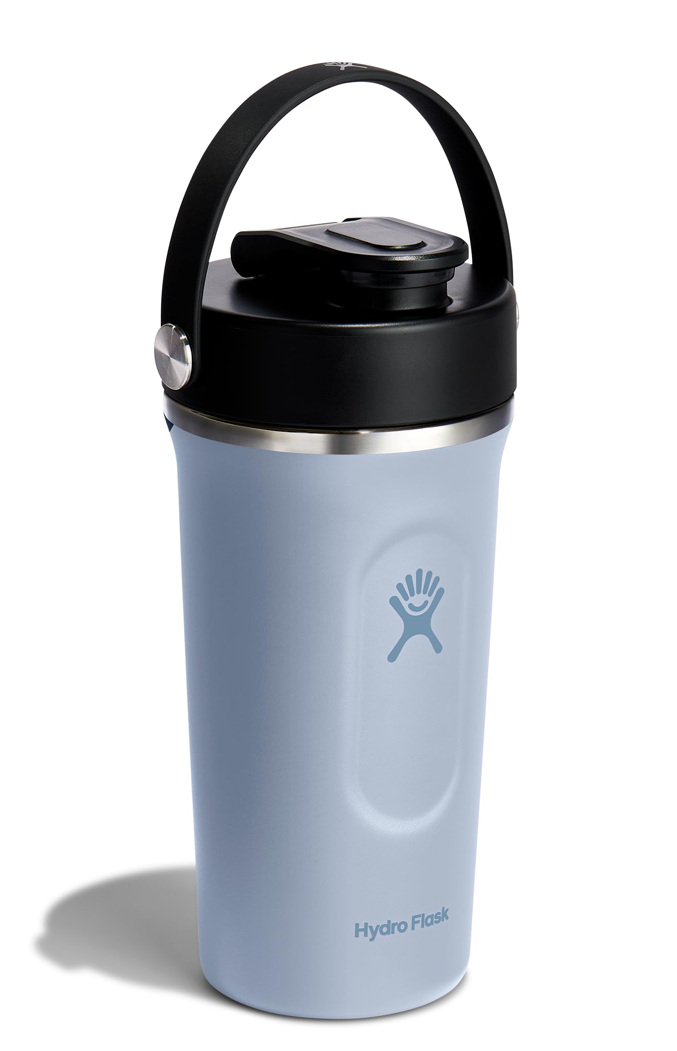 Hydro Flask Shaker Bottle 24oz Surf Blue spout closed, leakproof design prevents spills