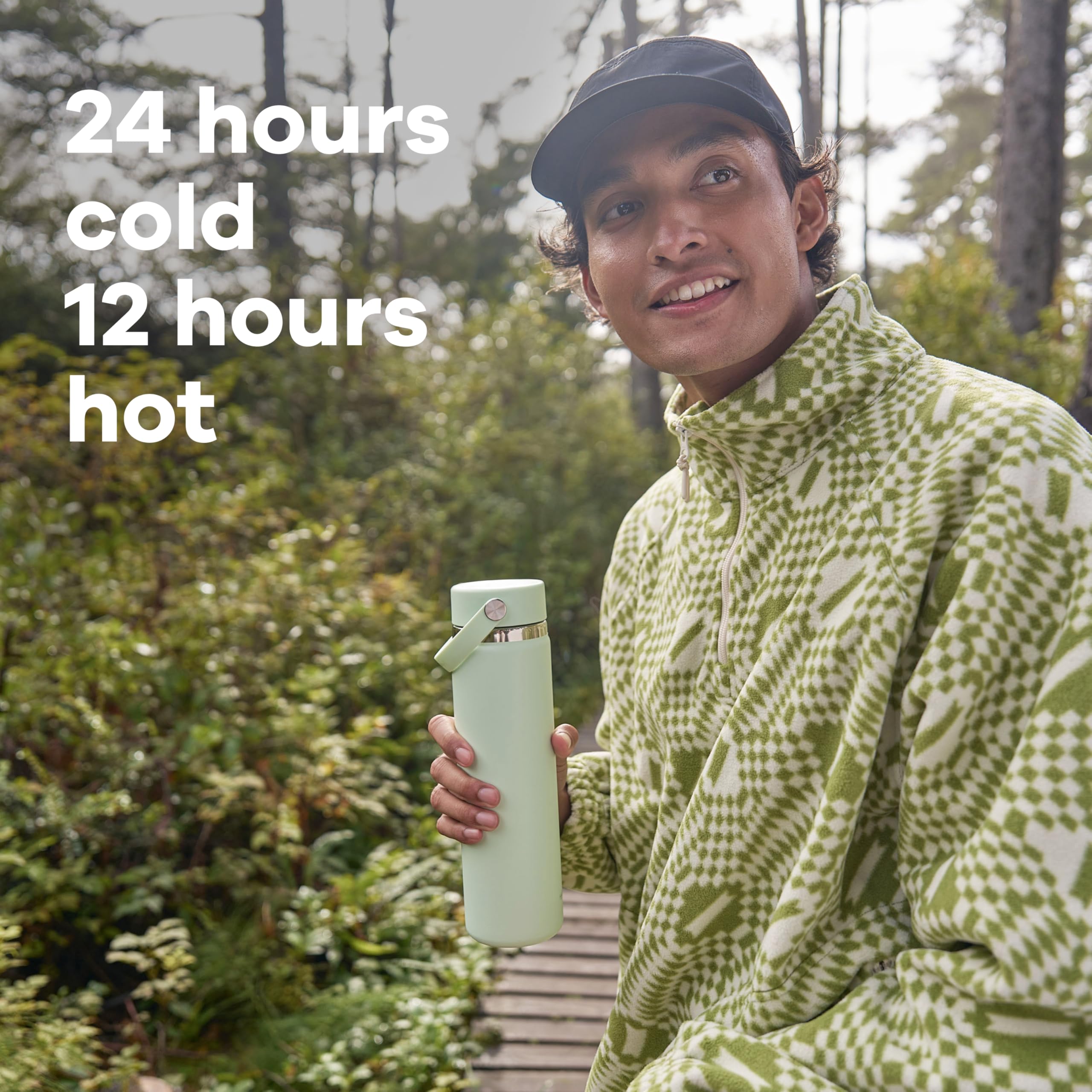 Hydro Flask TempShield double-wall insulation preserves cold drinks longer on adventures.