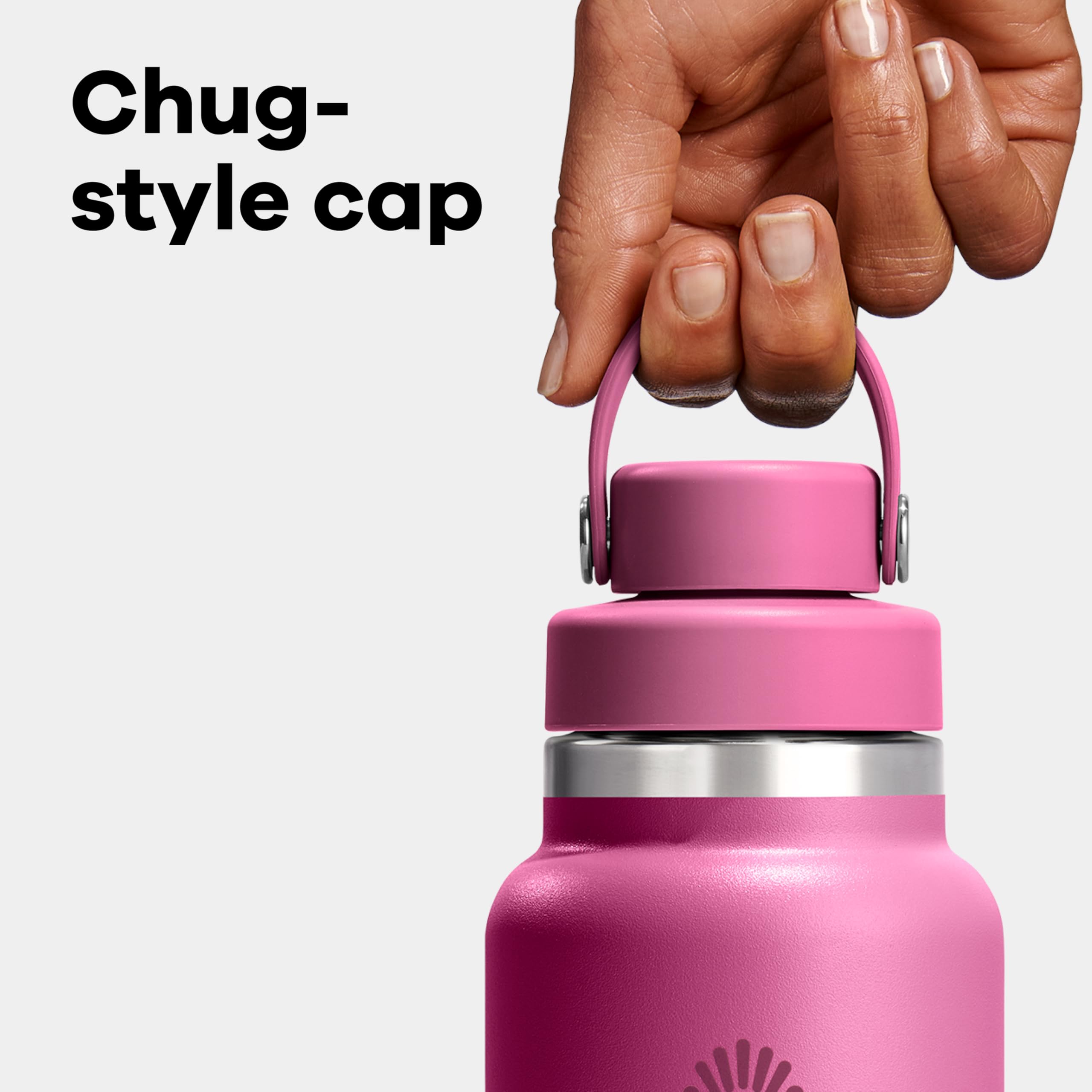 Hydro Flask TempShield double-wall insulation keeps drinks cold or warm.