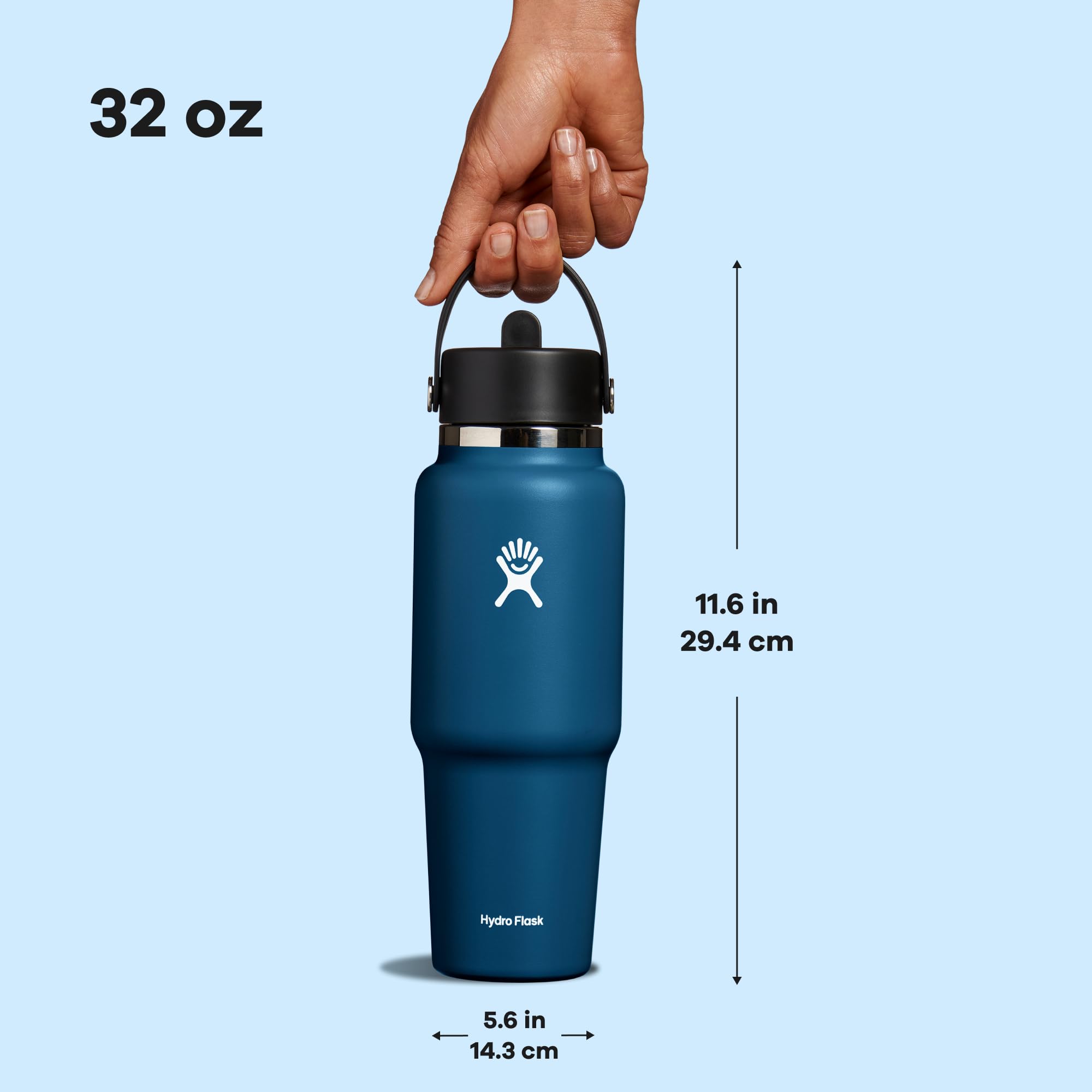 Indigo Blue Hydro Flask maintains pure taste with stainless steel build