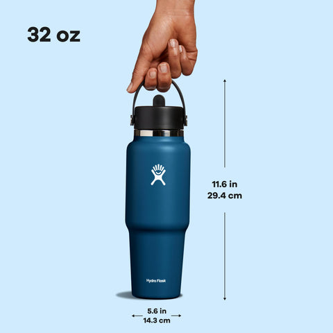 Indigo Blue Hydro Flask maintains pure taste with stainless steel build