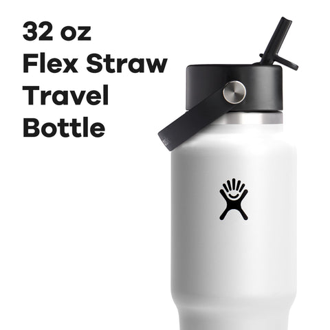 Hydro Flask Travel Bottle 32 oz insulated keeps beverages cold up to 24 hours.