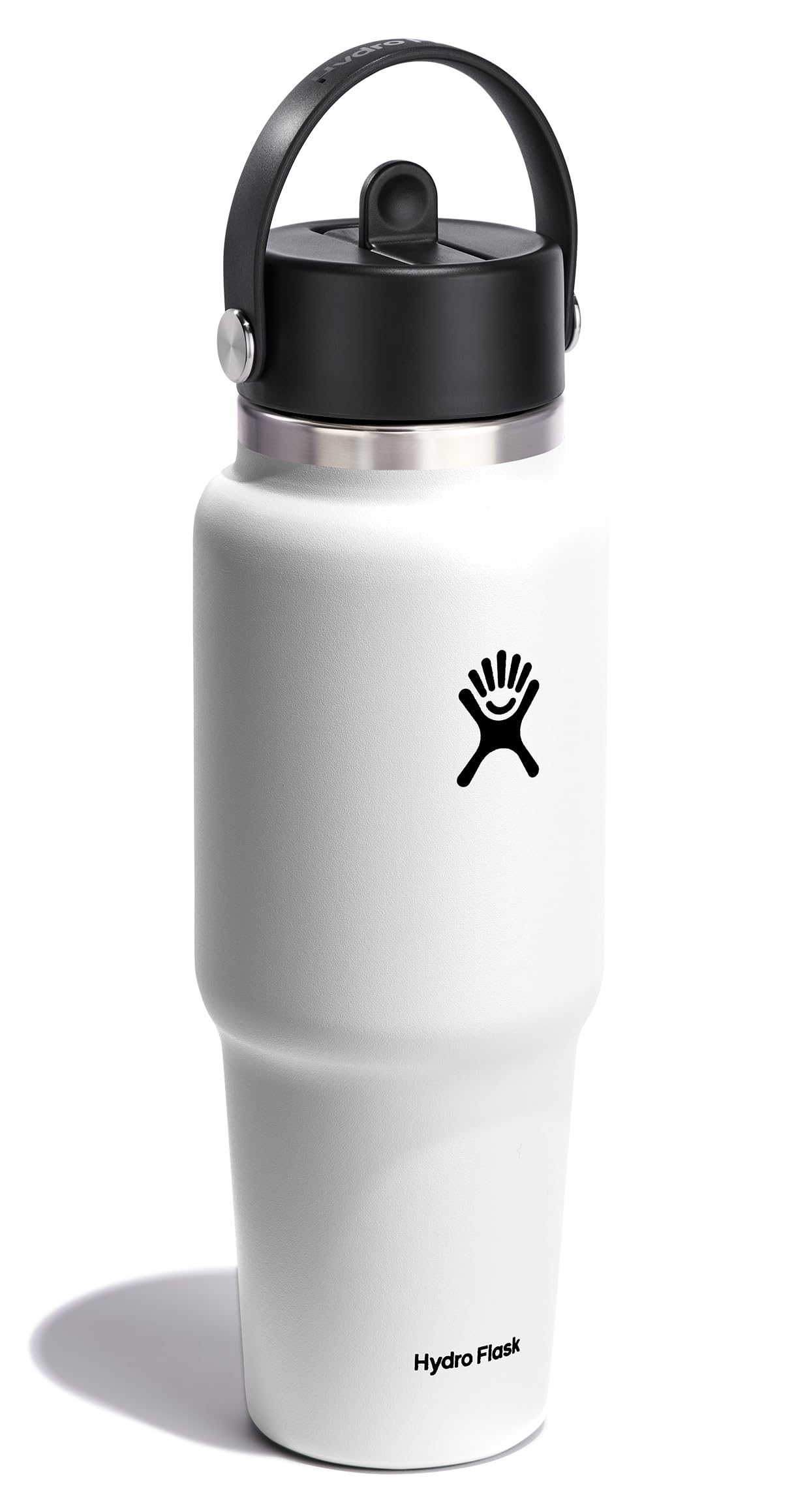 Hydro Flask Travel Bottle leakproof Flex Straw Cap prevents spills in transit.
