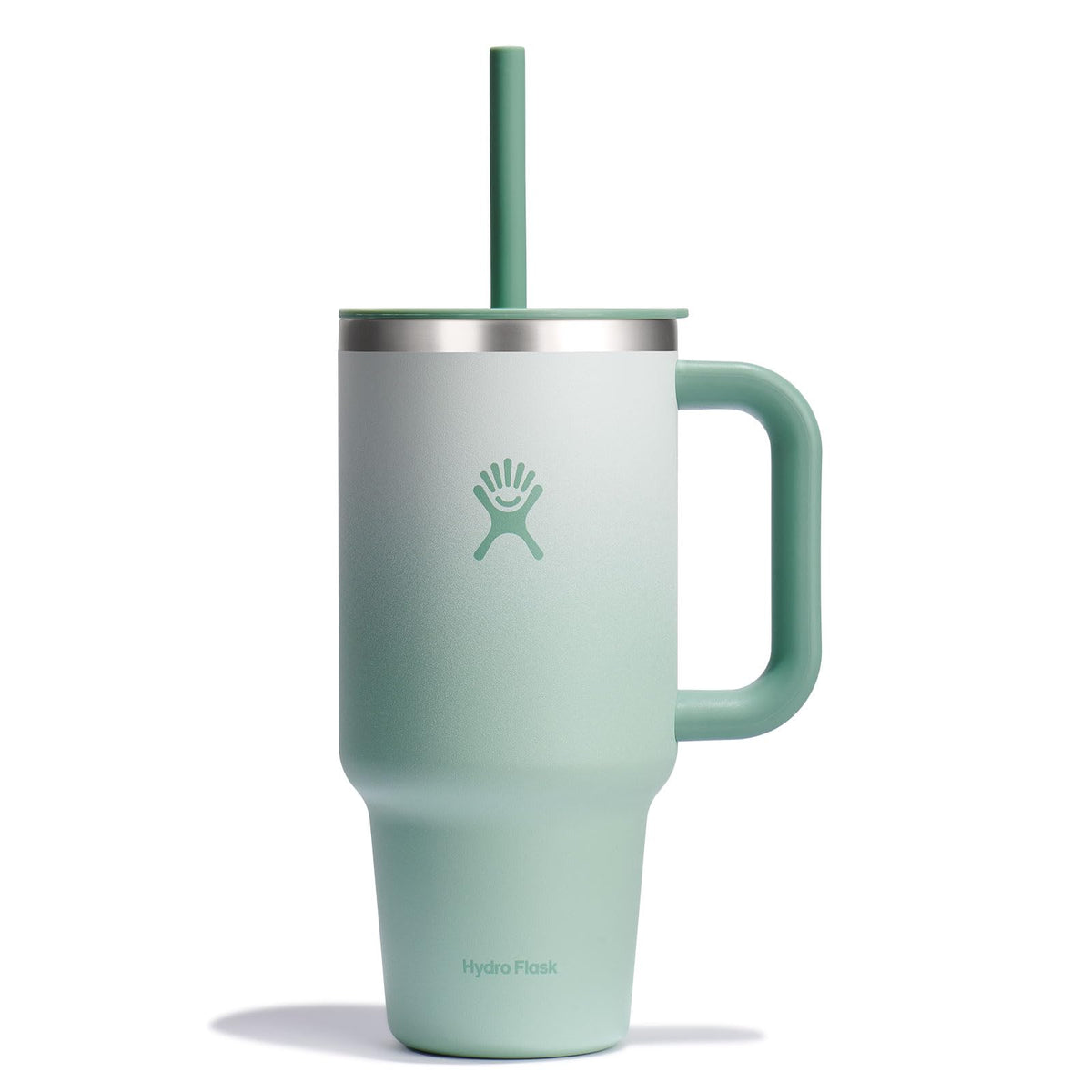 Hydro Flask Travel Tumbler 32oz Matcha Ombre full view for on-the-go hydration