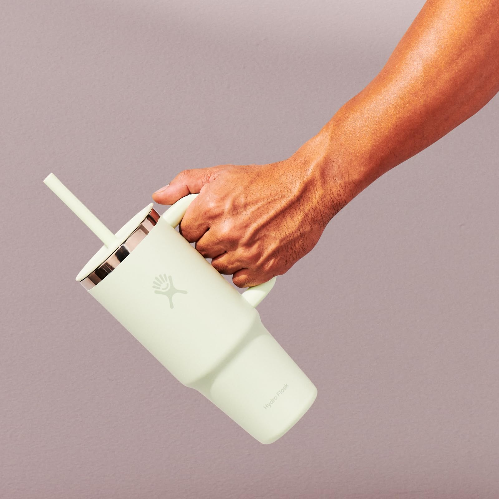 Tumbler fits most cupholders for convenient transport.
