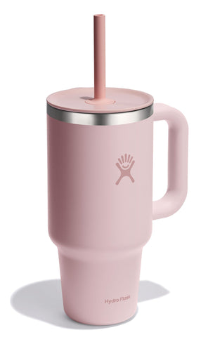 Flexible straw design on Hydro Flask promotes comfortable sipping during workouts.