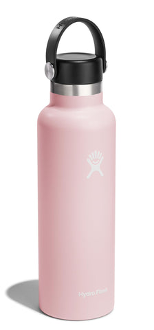 Hydro Flask trillium-pink bottle with flexible cap for on-the-go sipping