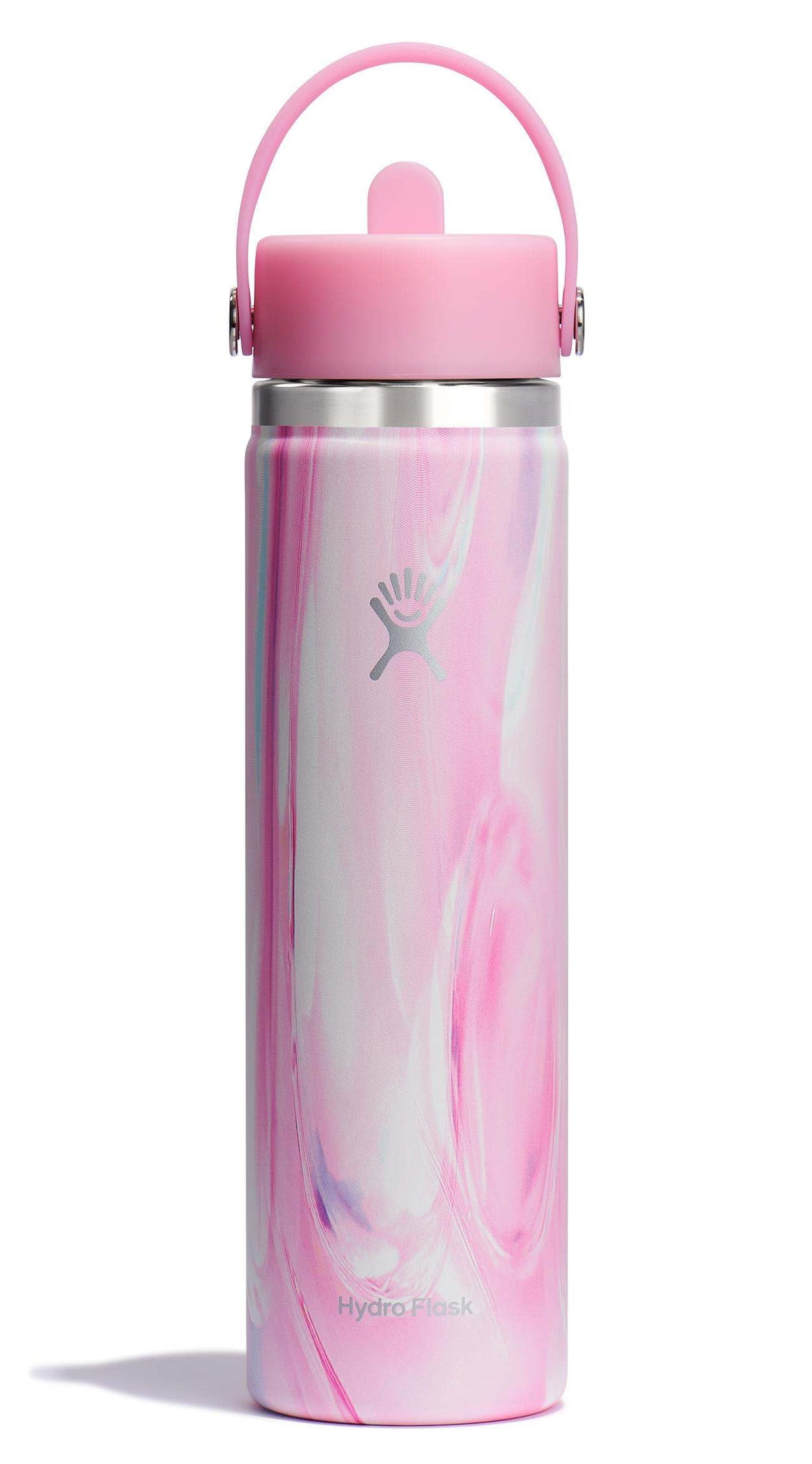 Hydro Flask 24oz jelly pink wide-mouth bottle ready for on-the-go hydration