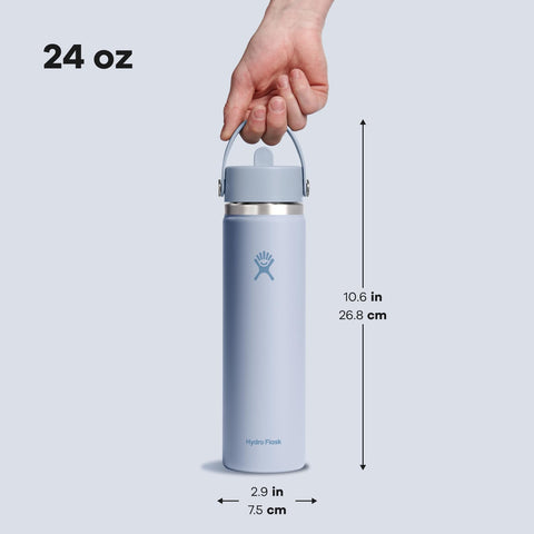 Hydro Flask wide-mouth opening easily accommodates ice cubes for refreshing drinks