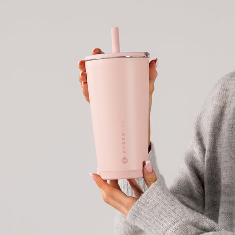 HydroJug Everyday Tumbler base fits most cup holders for car and desk use.