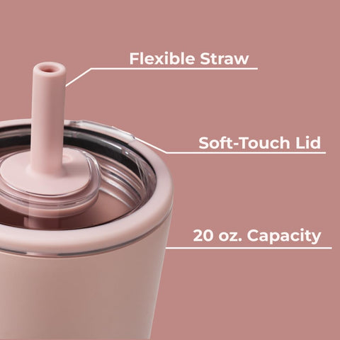 HydroJug Everyday Tumbler with a flexible straw for convenient on-the-go hydration.