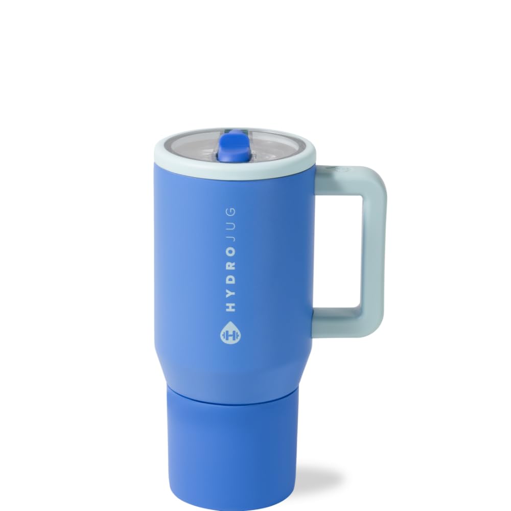 HydroJug Kids 20oz bottle with flip straw and handle for easy hydration on the go.