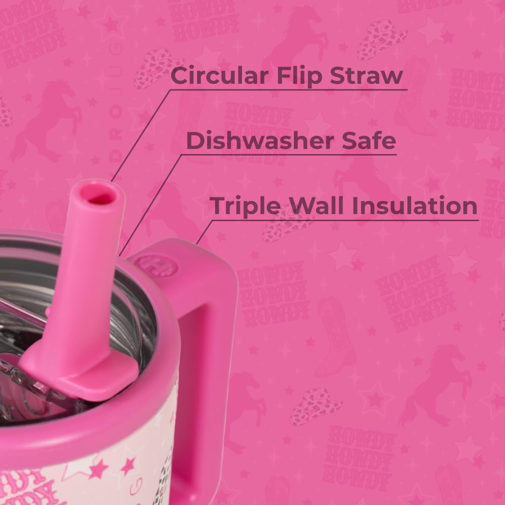HydroJug Kids 20 oz bottle flip straw lid seals securely to prevent leaks