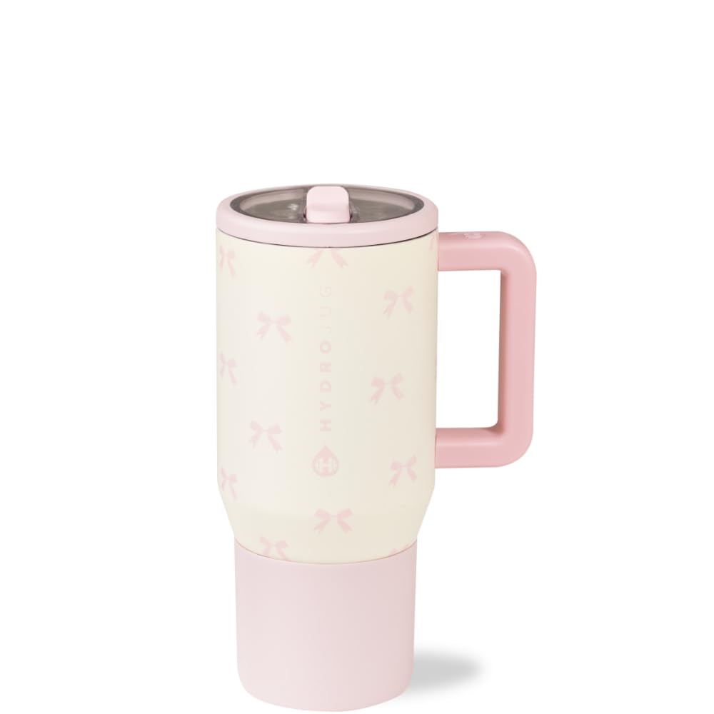 HydroJug Kids 20oz bottle with flip straw and handle for easy hydration on the go.