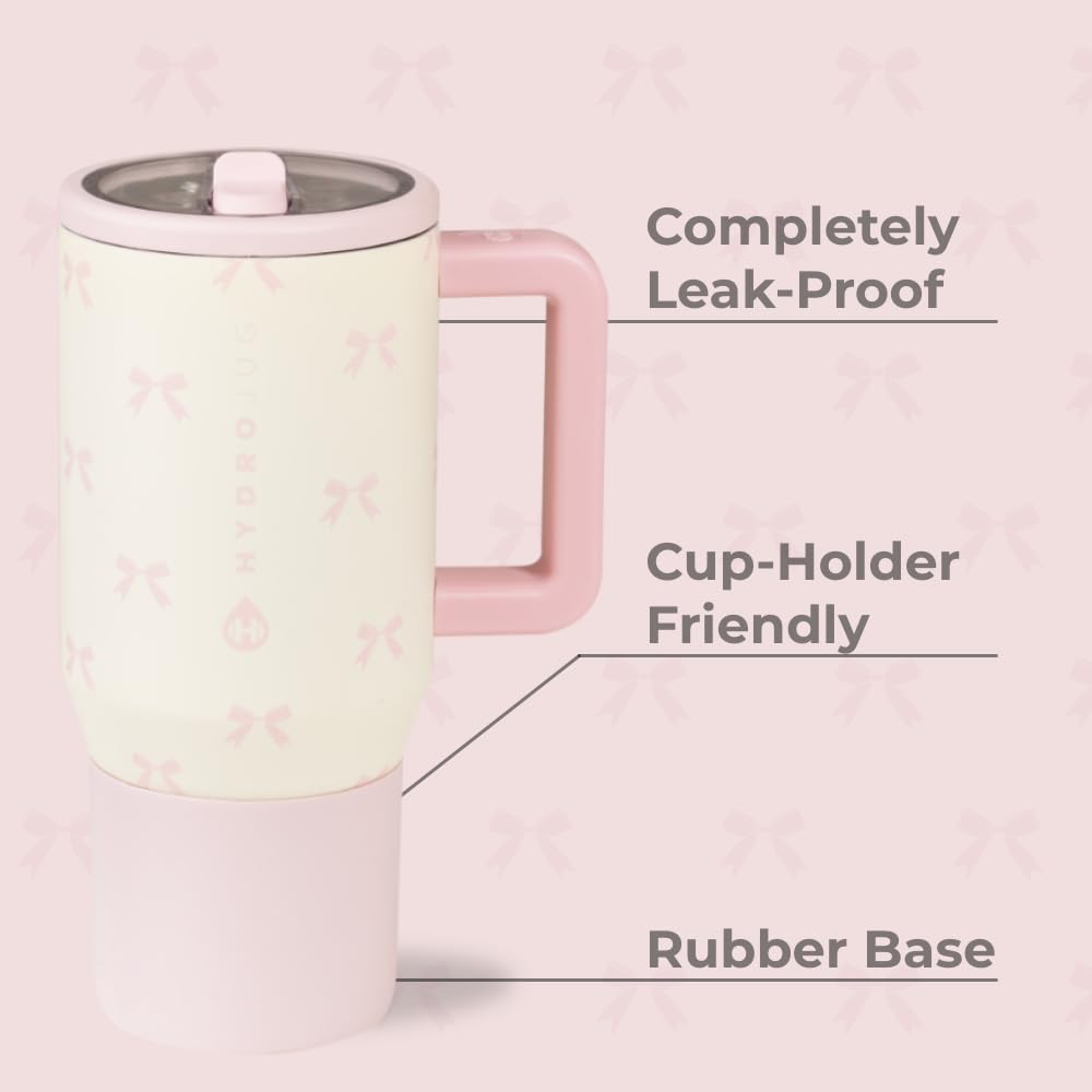 HydroJug Kids bottle with leak-proof lid prevents spills in backpacks and travel.