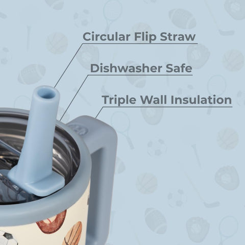 HydroJug Kids 20oz triple-wall insulation preserves beverage chill on long outings.