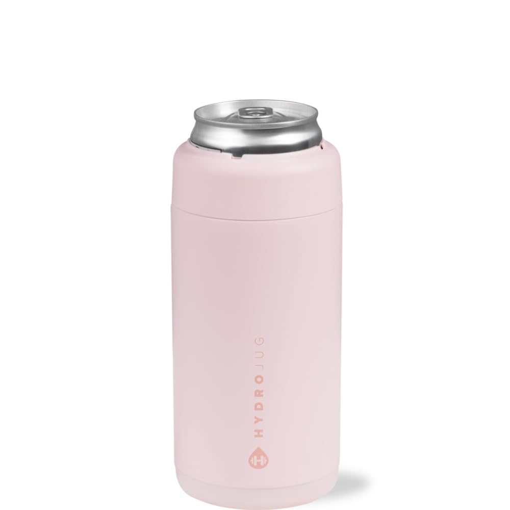 HydroJug Slim Can Cooler 12oz keeps beverage cold with a dry, comfortable grip.
