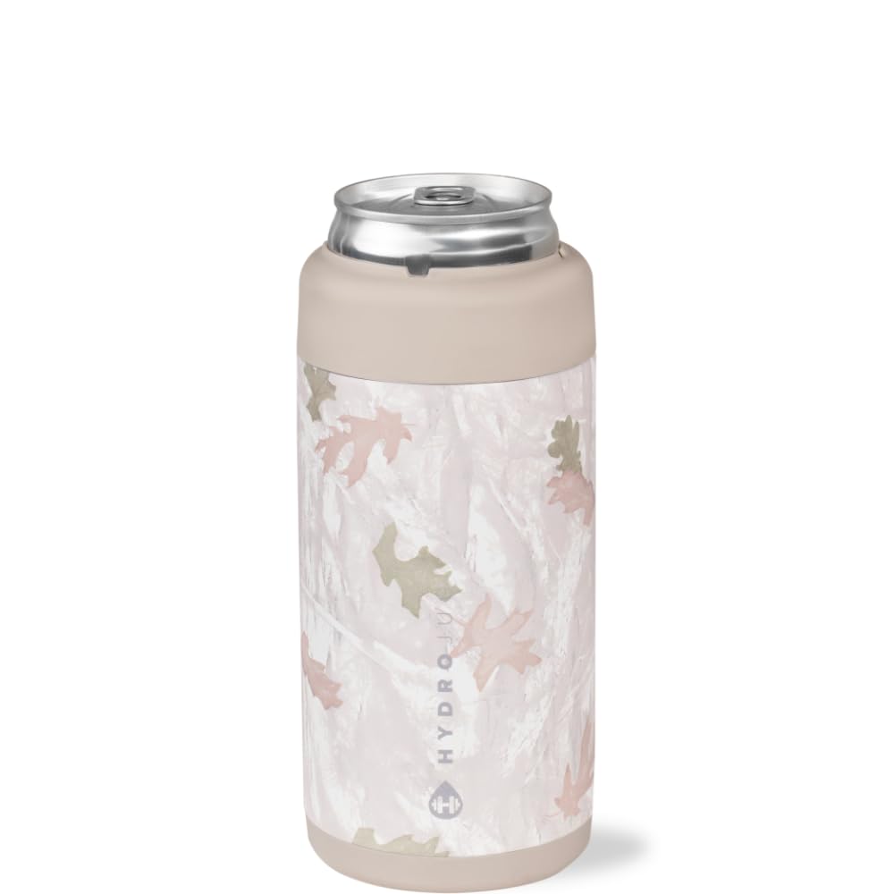HydroJug Slim Can Cooler camo front view keeps the 12 oz can cold and dry