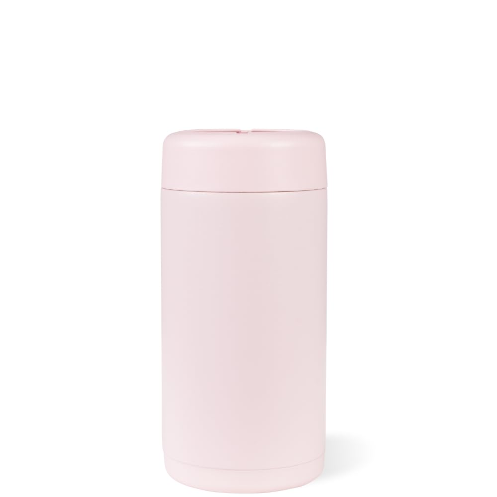HydroJug Slim Can Cooler stainless steel body protects surfaces and maintains chill.