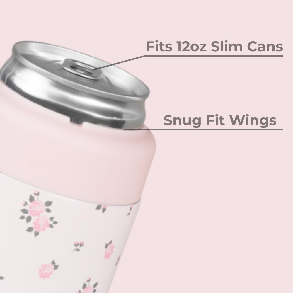 HydroJug Slim Can Cooler features a non-slip rubber base for steady surfaces.