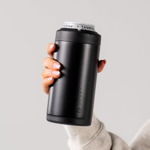HydroJug dishwasher-safe can cooler for easy cleanup after gatherings