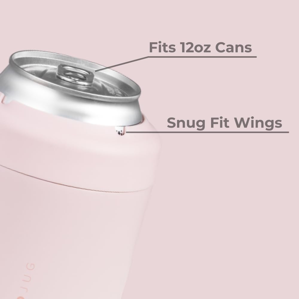 HydroJug Standard Can Cooler Pink Sand dishwasher safe for easy cleaning