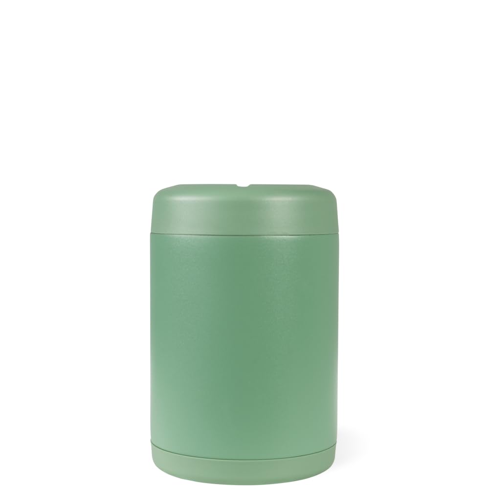 HydroJug Standard Can Cooler Sage in use keeping a 12 oz can cold and dry