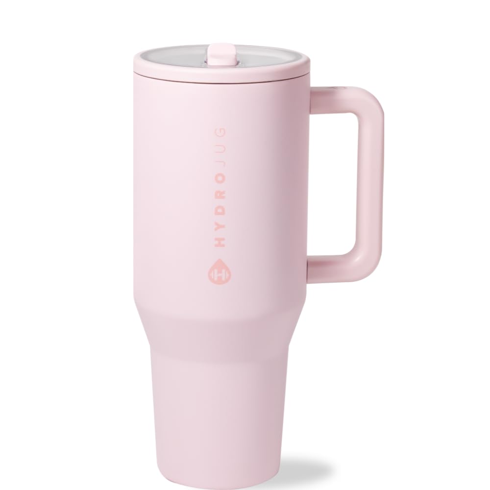 HydroJug Traveler 32oz bottle with handle for easy carrying during workouts.